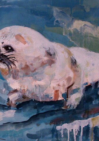 PICCOLA FOCA olio su tela - 2004 - 40x50