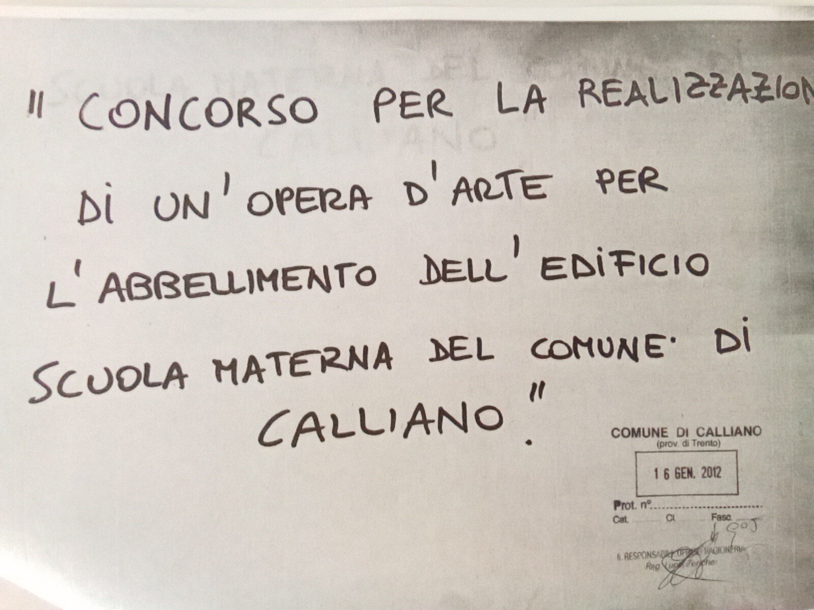 Concorso scuola materna Calliano