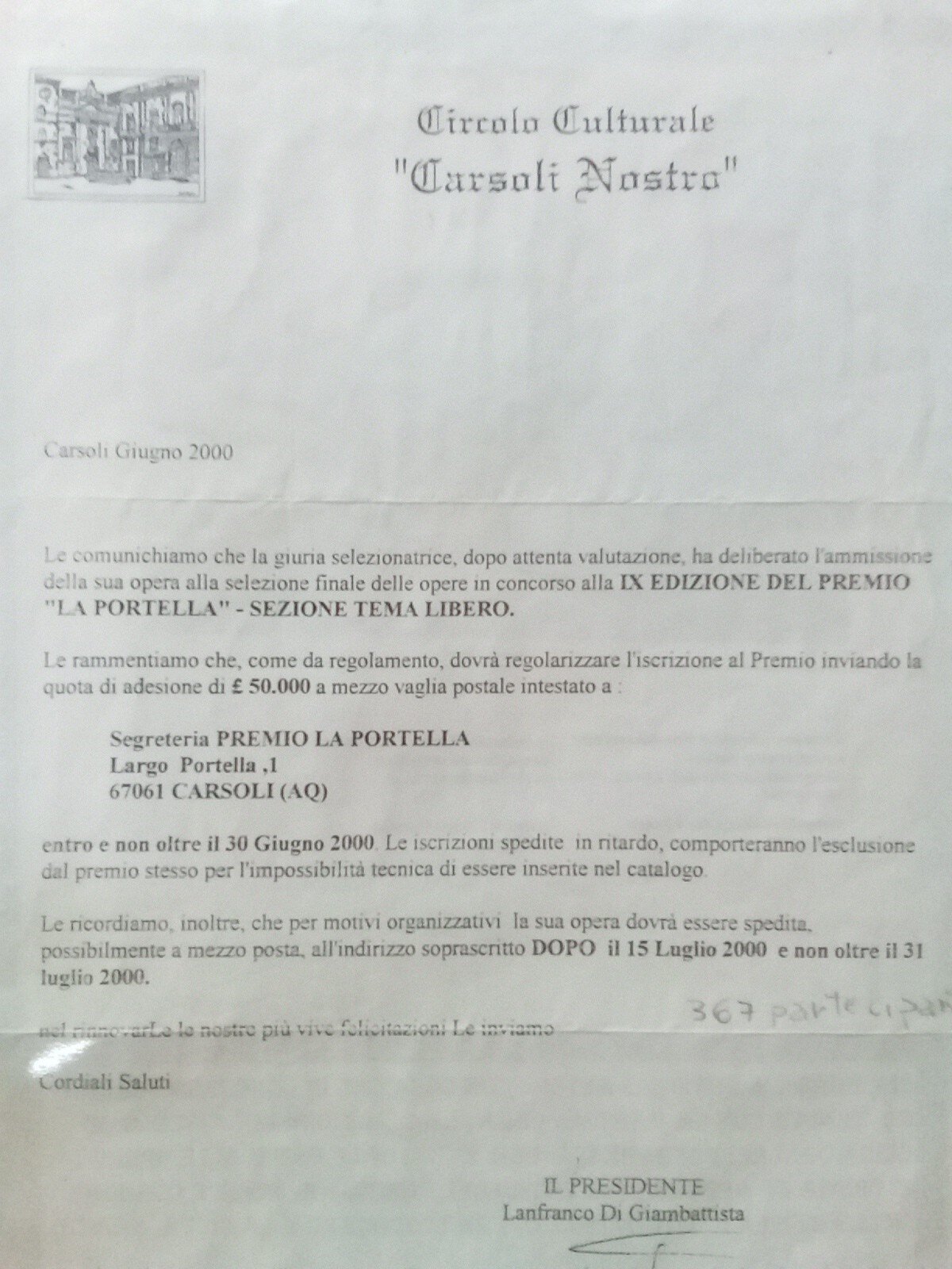 Premio La Portella