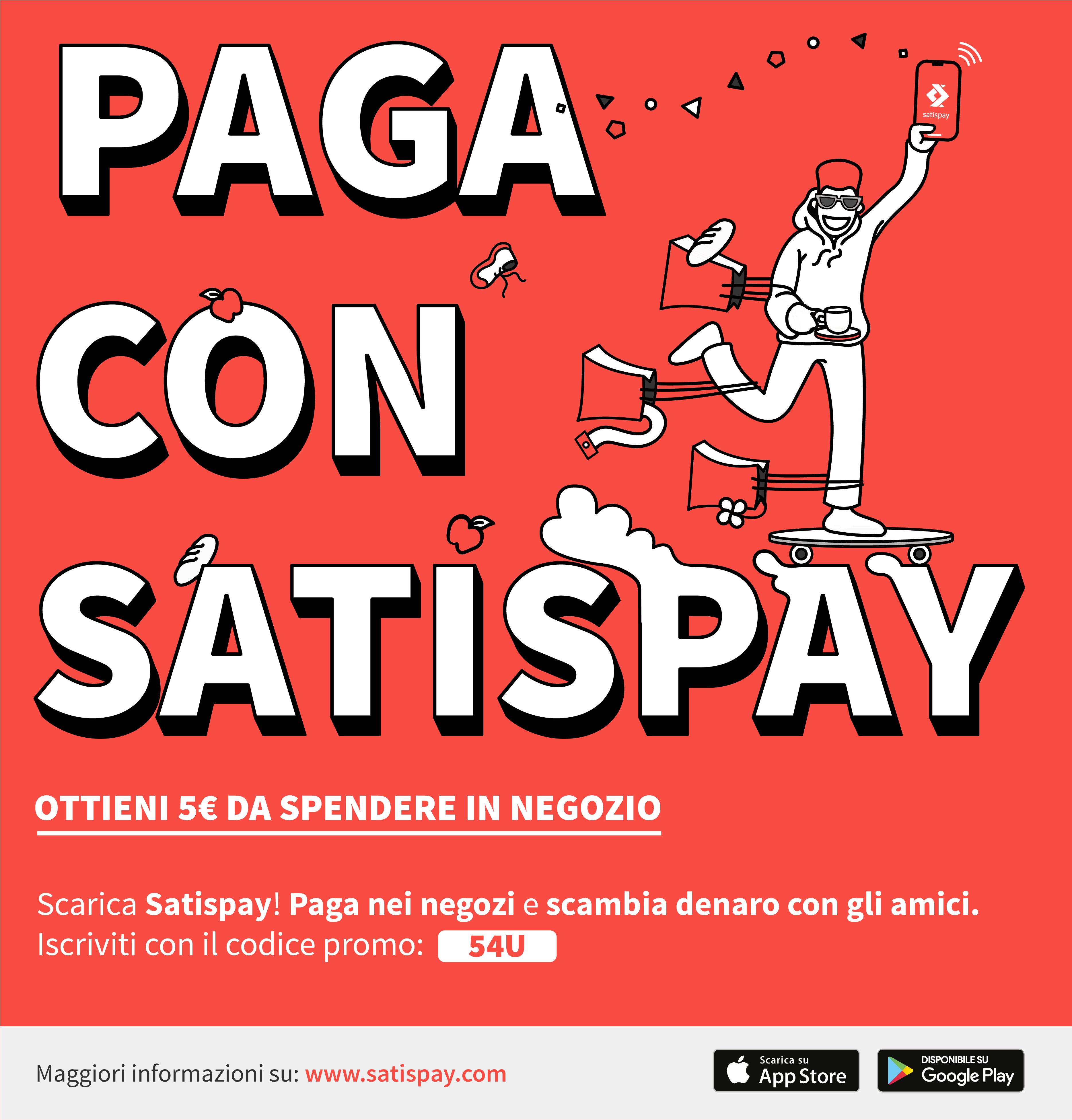 Da oggi accetto anche Satispay