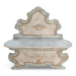 panca-con-schienale-sagomato-dipinta-a-mano