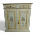 madia-antica-restaurata-di-fine-800-dipinta