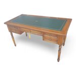 scrivania-con-piano-in-cuoio-verde