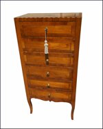 piccola-cassettiera-da-ingresso-lastronata-a-mano-sei-cassetti-intarsiata