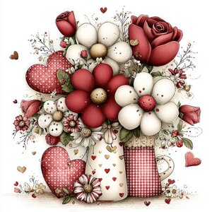 quadro-di-rose-e-cuori-2