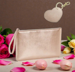 set-composto-da-n5-pochette-similpelle-cm-26x17-rose-gold-n5-portachiavi-a-cuore-rose-gold