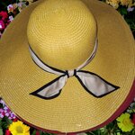 cappello-donna-mare-diametro-50cm-color-giallo-sole