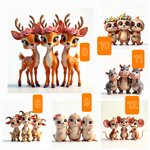 tris-animali-graziosi-misura-l-cm-15x15