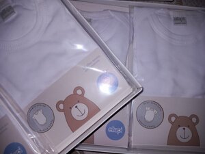 body-neonato-marca-ellepi-mezza-manica-cotone-bianco