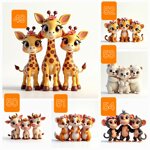 tris-animali-graziosi-misura-l-cm-15x15