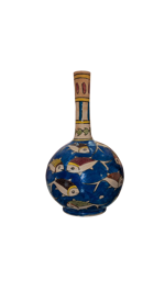 anfora-persiana-decoro-pesci-su-fondo-blu