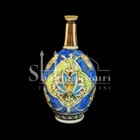 Vaso ceramica Persiana Fine Disegno su ceramica motivo floreale