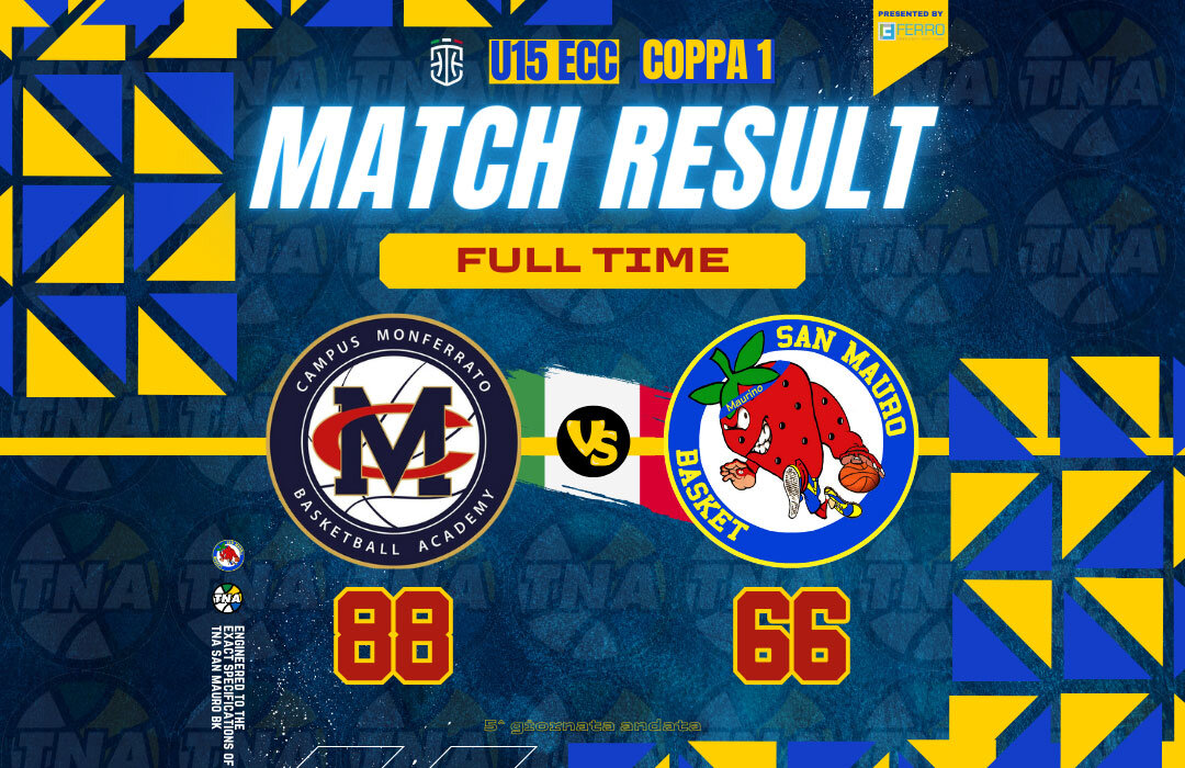 U15 ECC.: CADUTA NEL 2° TEMPO