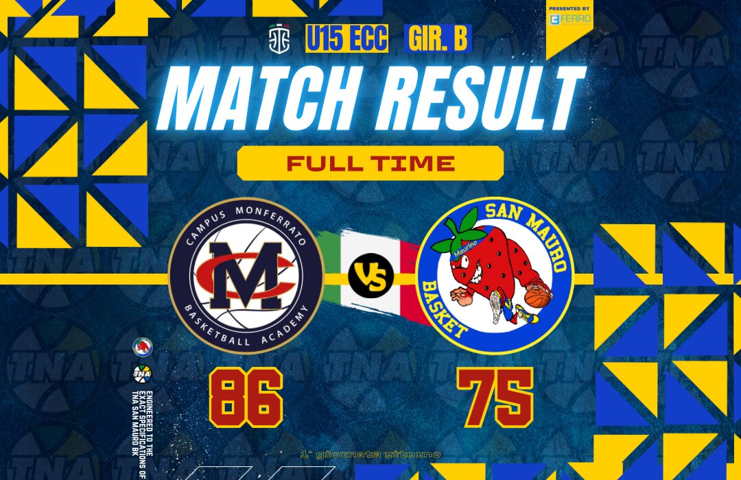 U15 ECC.: SECONDO TEMPO FATALE