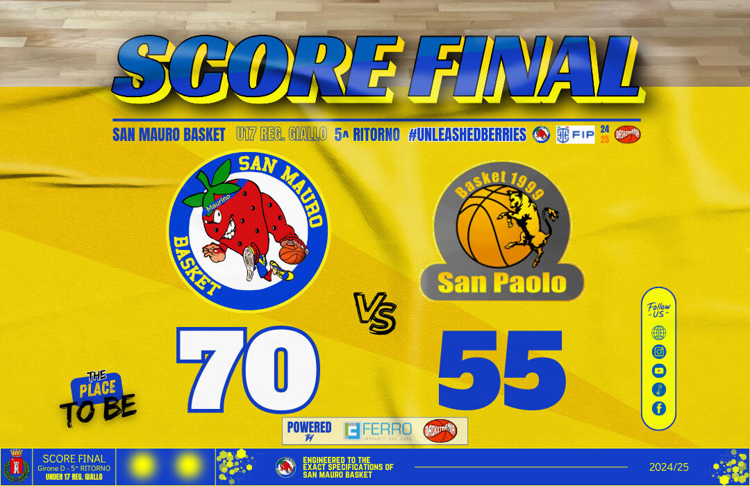 U17 REG. GIALLO: IL DERBY DEI SANTI E' GIALLOBLU'