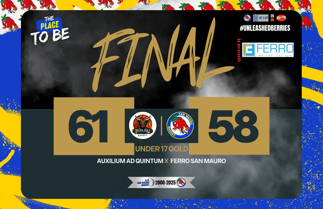 U17 GOLD: SCONFITTA DI UN SOFFIO