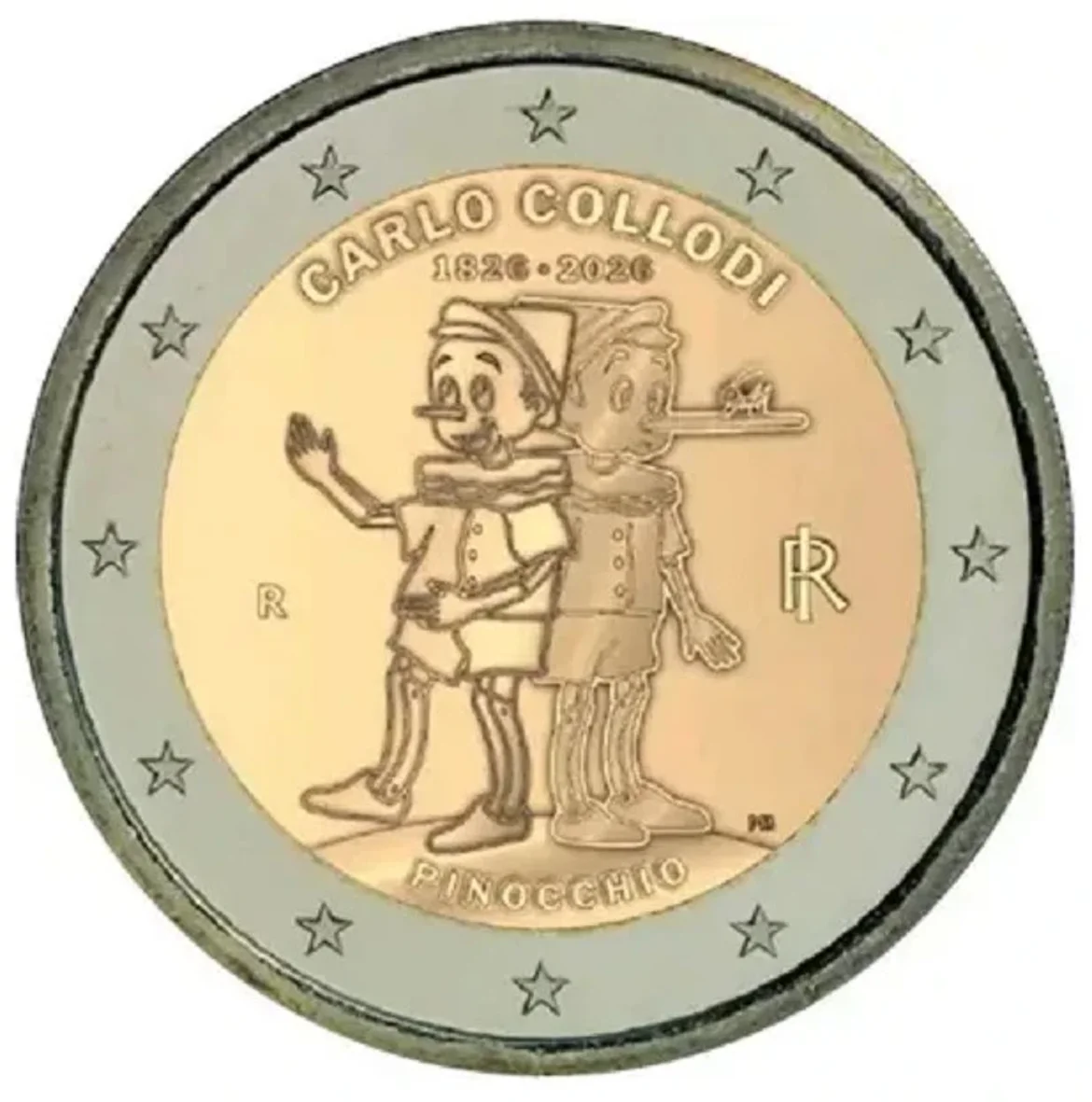 2 euro pinocchio