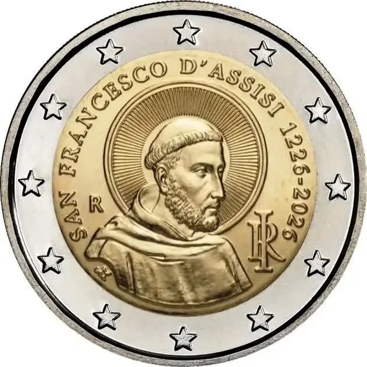2_euro_commemorativo_2026_italia_francesco
