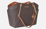 borsa-michael-kors-x-chain-large-logata-brown