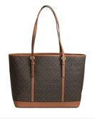 borsa-michael-kors-jet-set-large-logata-brown