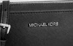 tracolla-michael-kors-jet-set-item-pelle-nera-silver