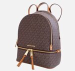 zaino-michael-kors-mod-rhea-medio-logato-brown