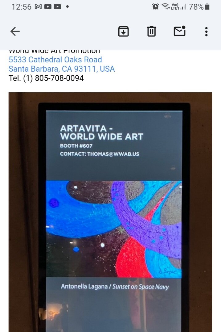SAN DIEGO ART videoesposizione. WWA ARTAVITA 1-3 novembre 2024