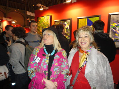 antonella laganà con dominique chapelle ,presidente diel salon des artistes independants e di art en capital ak grand palais.jpeg
