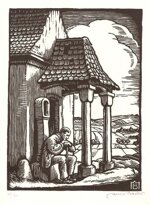 henri-bacher-francia-1890-1934-chapelle-dans-un-paysage-alsacien