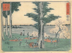 ichiryusai-hiroshige-giappone-1797-1858-dokanyama-no-asobi-scampagnata-a-dokanyama