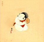 kamizaka-sekka-giappone-1866-1942-gosho-ningyo-con-tsuzumi