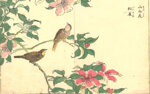kitao-shigemasa-giappone-1739-1820-tsubaki-ni-suzume-boccioli-di-camelia-e-passeri