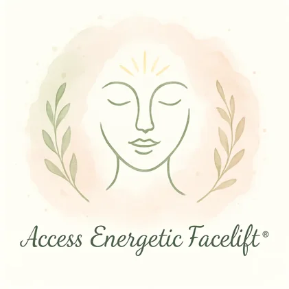 Viso stilizzato con raggi luminosi che partono dalla fronte - Access Energetic Facelift