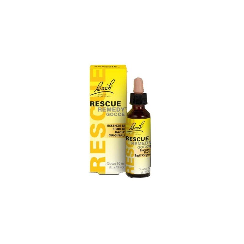Rescue Remedy, composto in gocce di rimedi di Bach utile nelle emergenze, foto.
