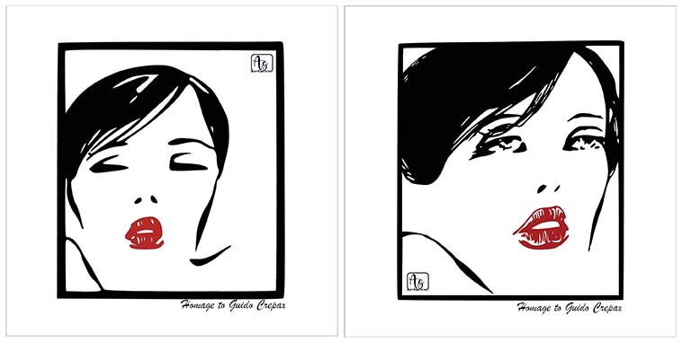 Line art: Guido Crepax