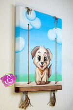 quadro-cuccioli-altalena-crema