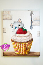 quadro-cuccioli-gattino-muffin