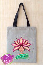 borsa-dipinta-a-mano-ninfea-magenta