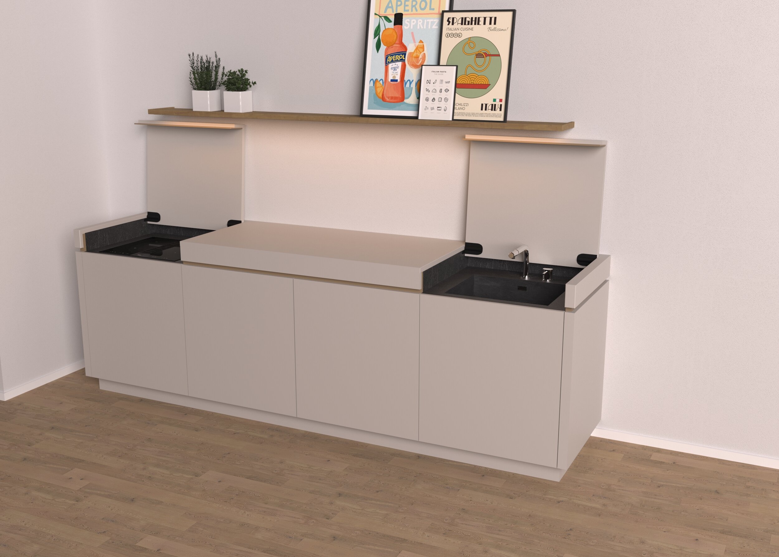 Cucine a Scomparsa: Soluzioni Salvaspazio per Appartamenti Moderni