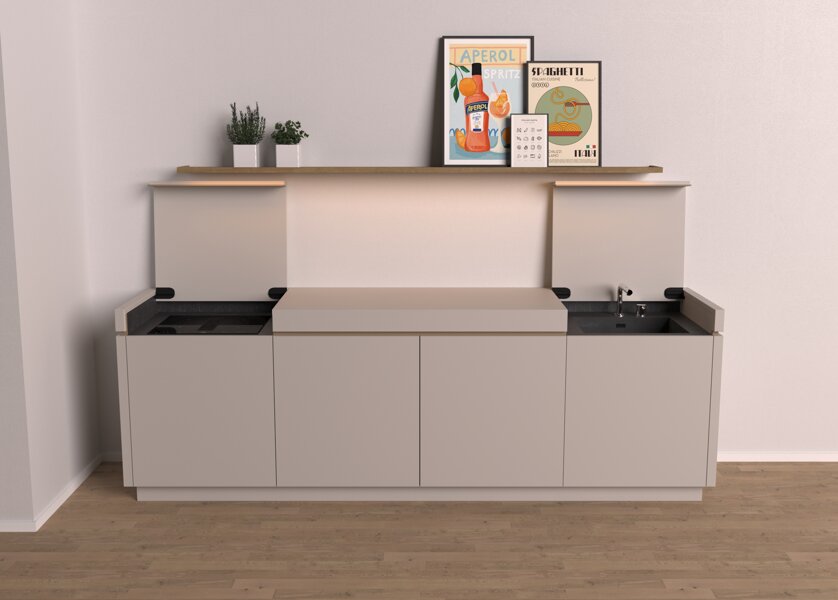 Cucine a scomparsa per case vacanza