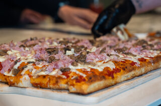 Pizza alla pala ad lata idratazione Pizzeria Olltre San Zeno Verona