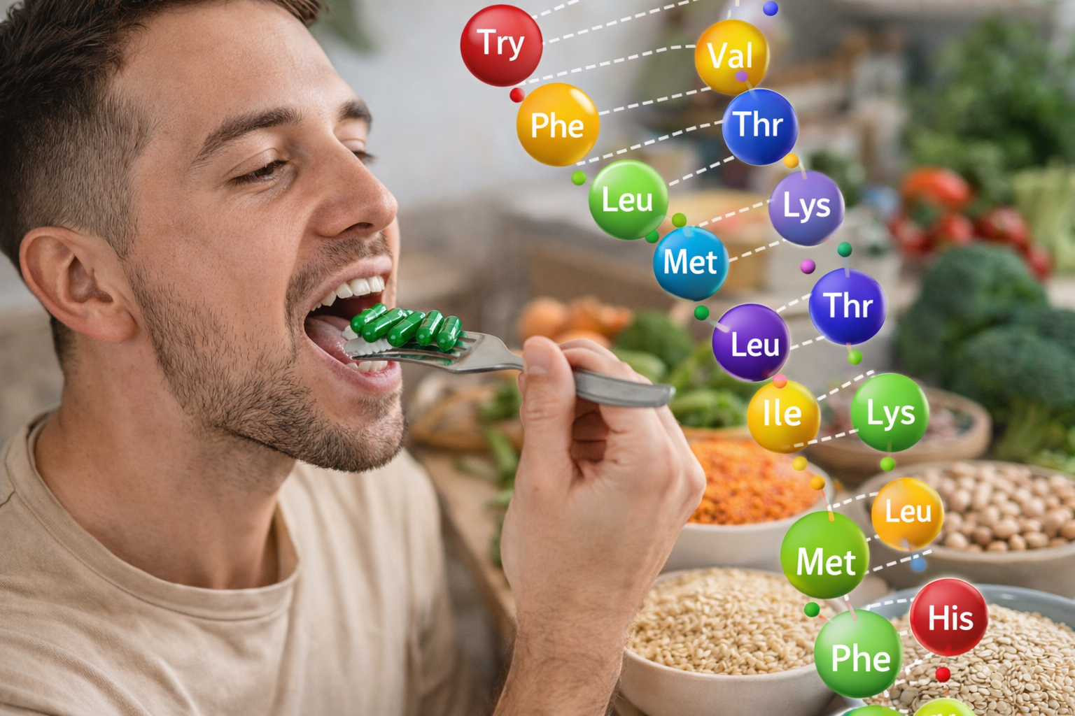 Tutti gli aminoacidi essenziali dai vegetali: la verit&agrave; sulle proteine vegetali