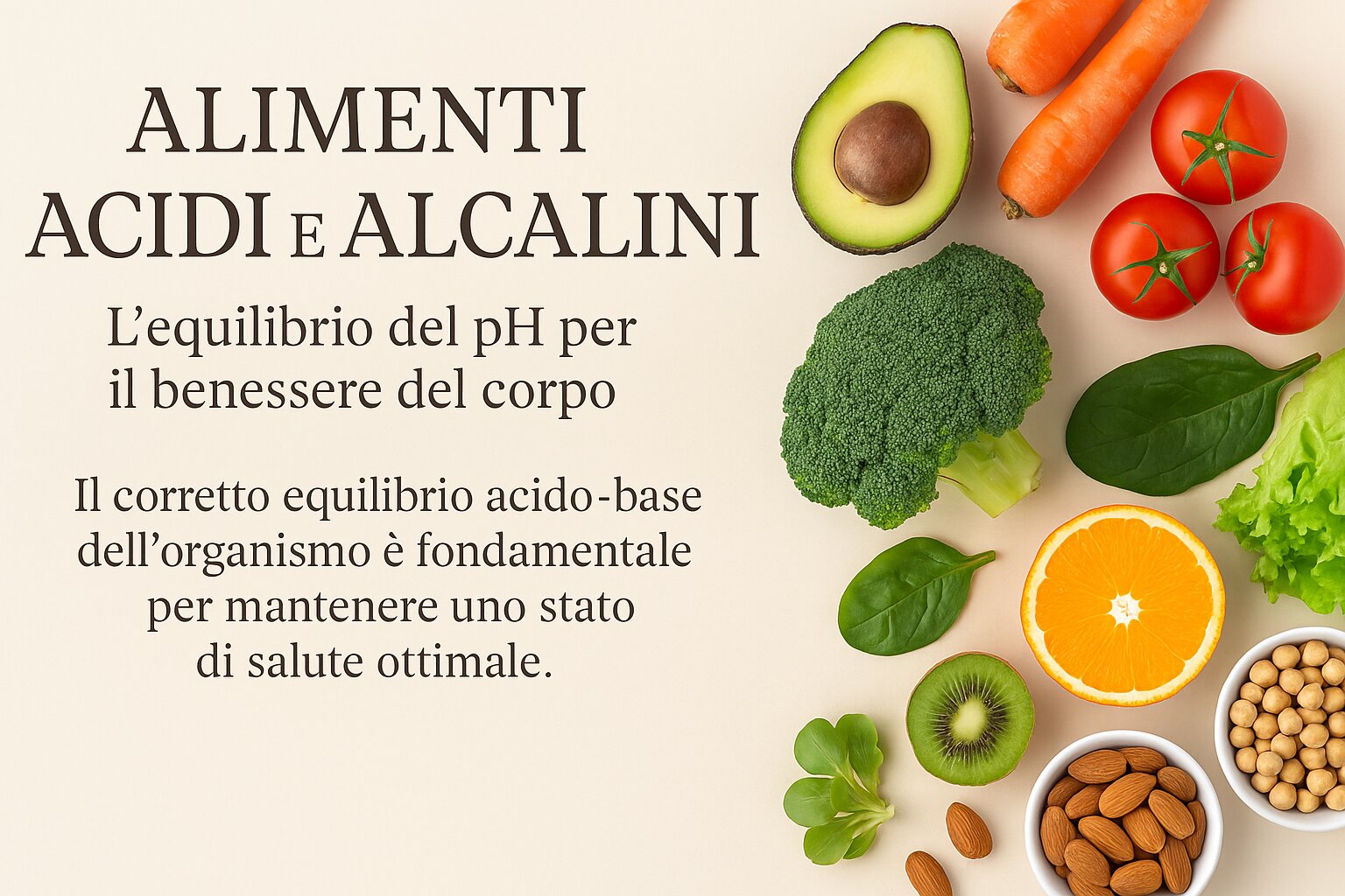 Alimenti acidi e alcalini &ndash; L&rsquo;equilibrio del pH per il benessere del corpo