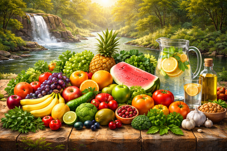 igienismo-naturale-frutta-verdura-acqua