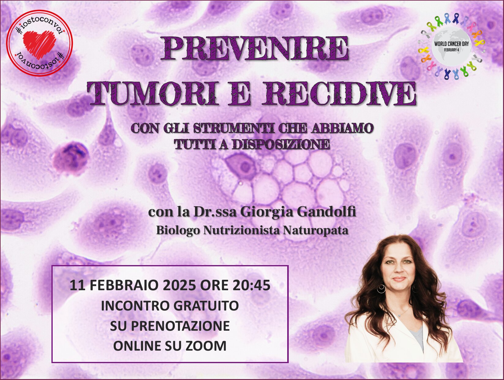 PREVENIRE TUMORI E RECIDIVE: incontro gratuito