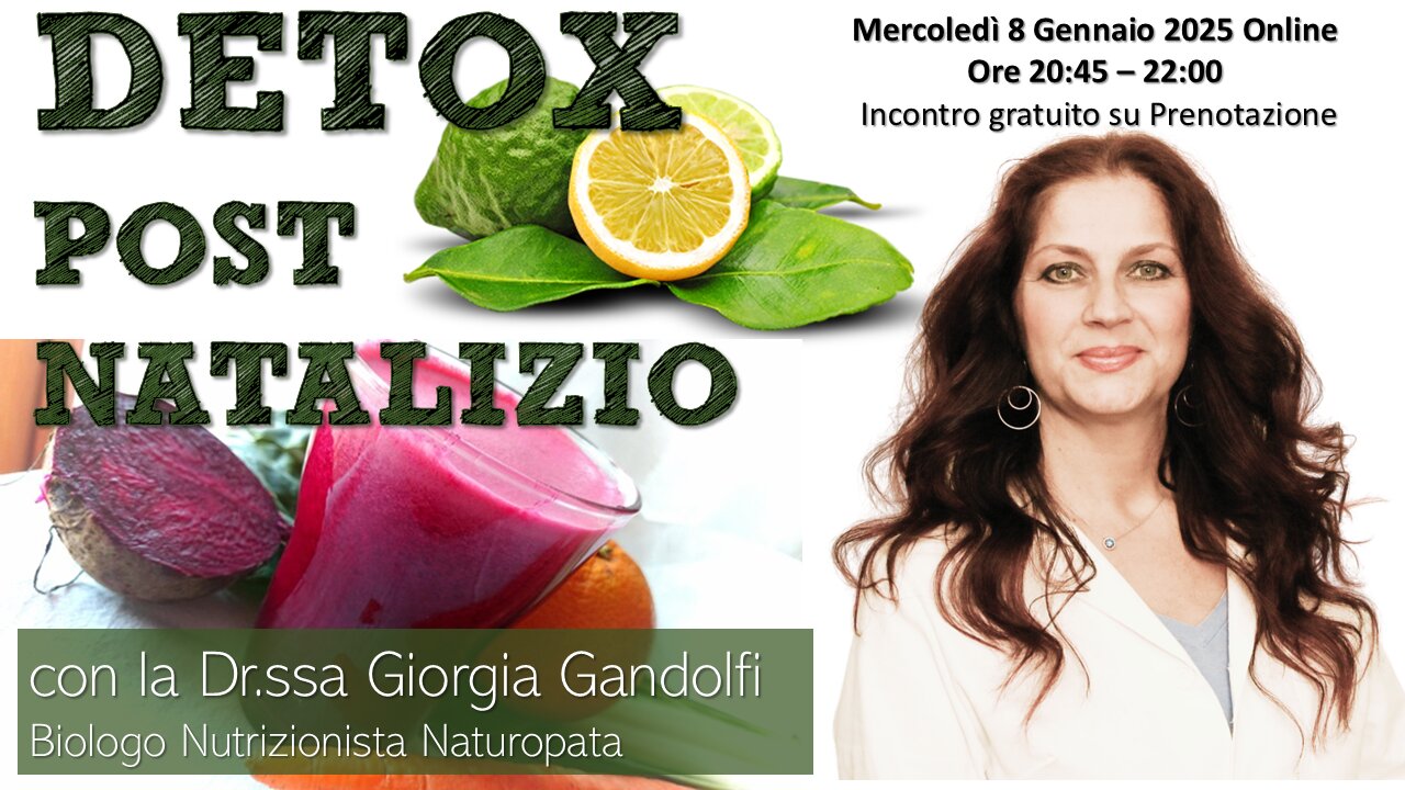 DETOX POST NATALIZIO: INCONTRO GRATUITO