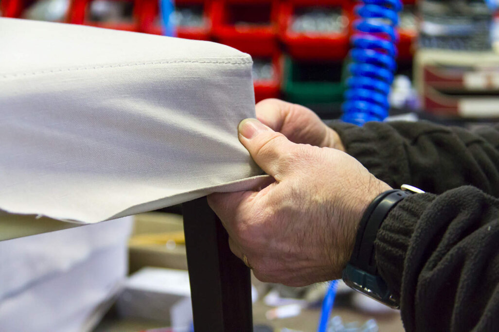 Dettaglio imbottitura sedia