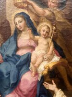 sebastiano-conca-madonna-del-rosario-su-rara-cornice-intagliata-e-intarsiata-di-vetri
