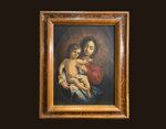madonna-con-bambino-di-ambito-emiliano-fine-seicento-in-prima-tela-su-cornice-coeva-laccata