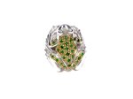 anello-in-argento-a-forma-di-rana-con-tsavolite-naturale